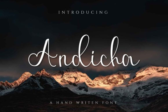 Andicha: A Refined Script Font for Modern Branding