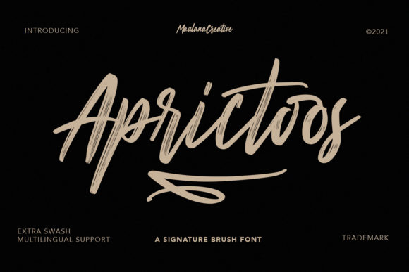 Aprictoos: A Stylish Handwritten Font