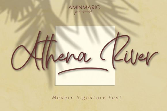 Athena River: A Luxurious Script Font