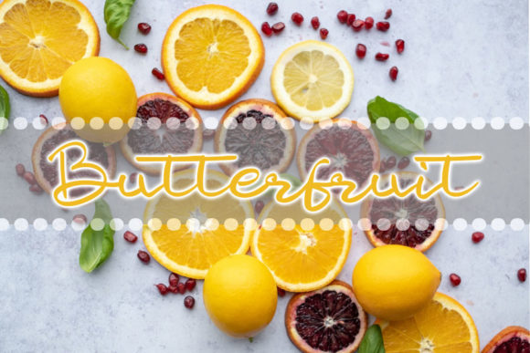 Butter Fruit Font for Web Design