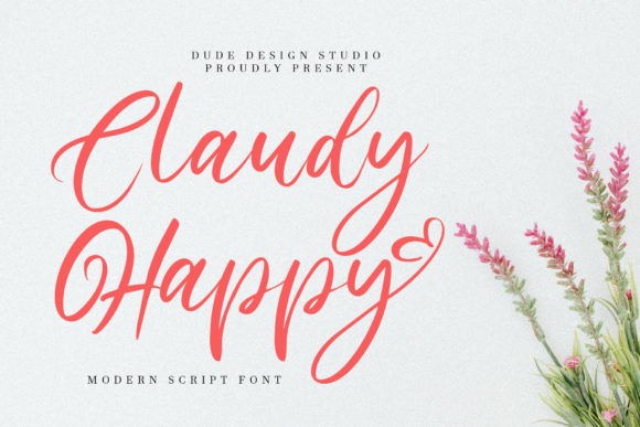Claudy Happy Font for Elegant Design