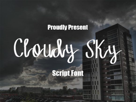 Cloudy Sky: A Friendly Handwritten Font