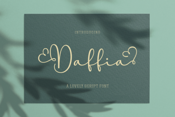 Daffia: A Stylish Script Font