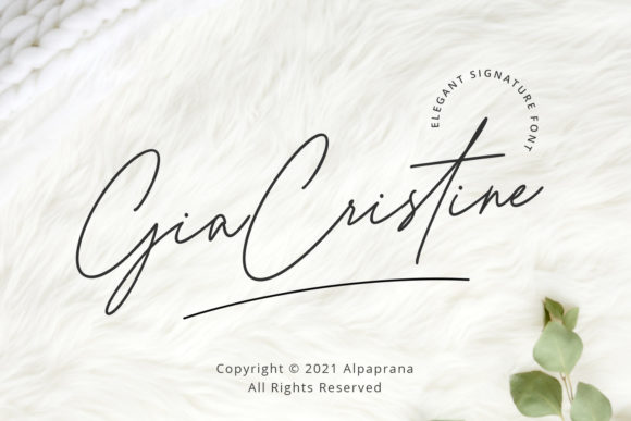Gia Cristine Font: Elegant Script for Web Design