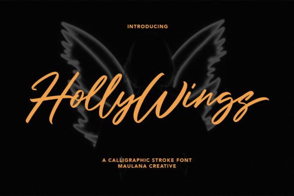 Holly Wings: A Bold Script for Web Design