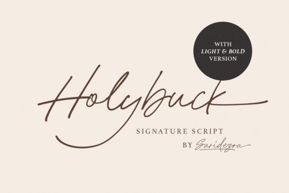 Holybuck: A Refined Script Font