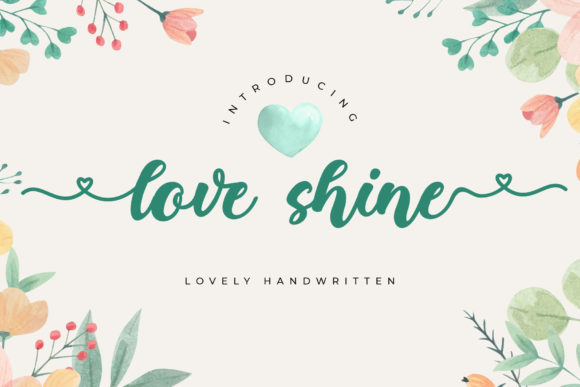 Love Shine: A Handwritten Font for Elegant Design