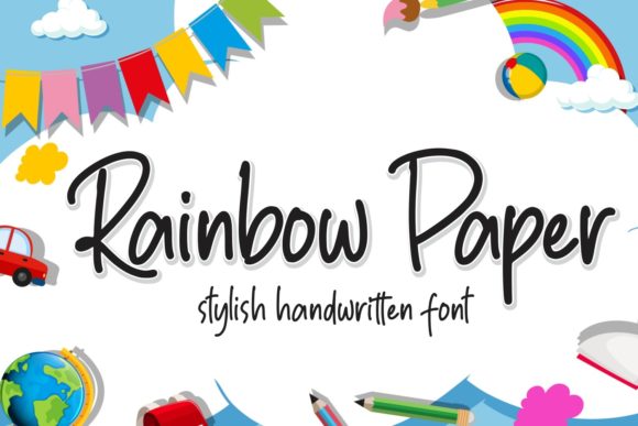 Rainbow Paper Font for Business