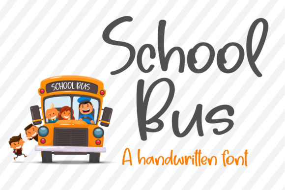 School Bus Font: Handwritten Charm for Makers