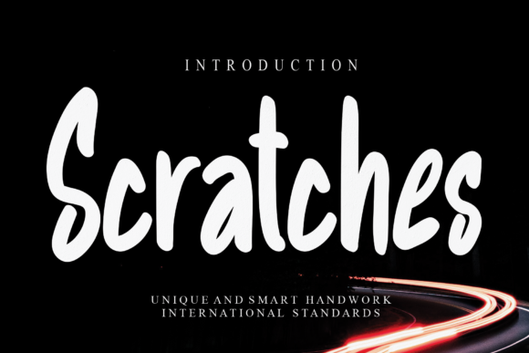 Scratches: A Bold Handwritten Font