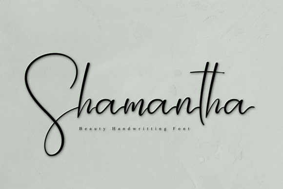 Shamantha: A Luxurious Script Font
