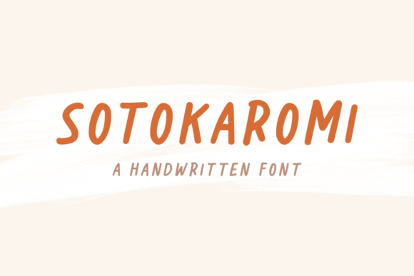 Sotokaromi: A Handwritten Font for Business