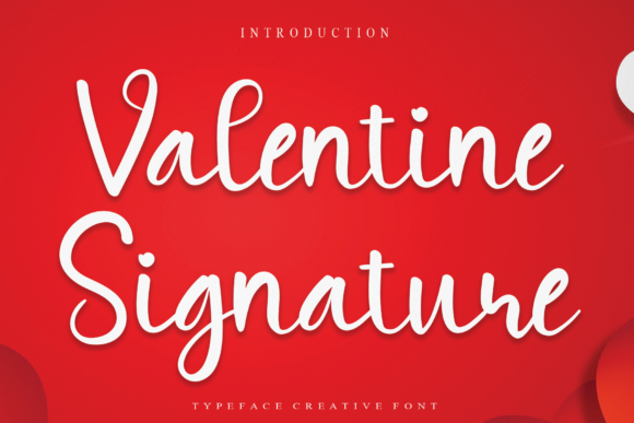 Valentine Signature Font for Elegant Design