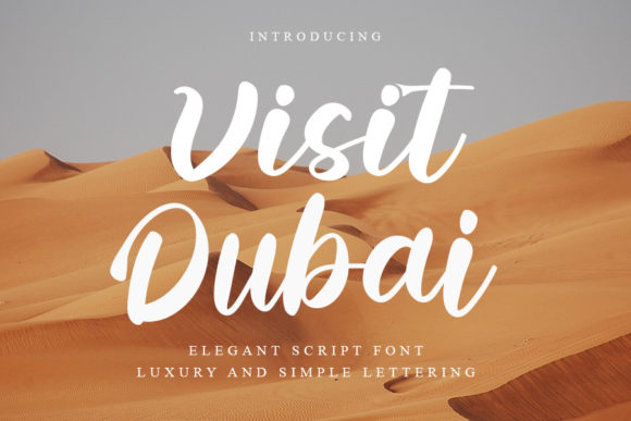 Visit Dubai Font: Elegant Script for Creative Makers